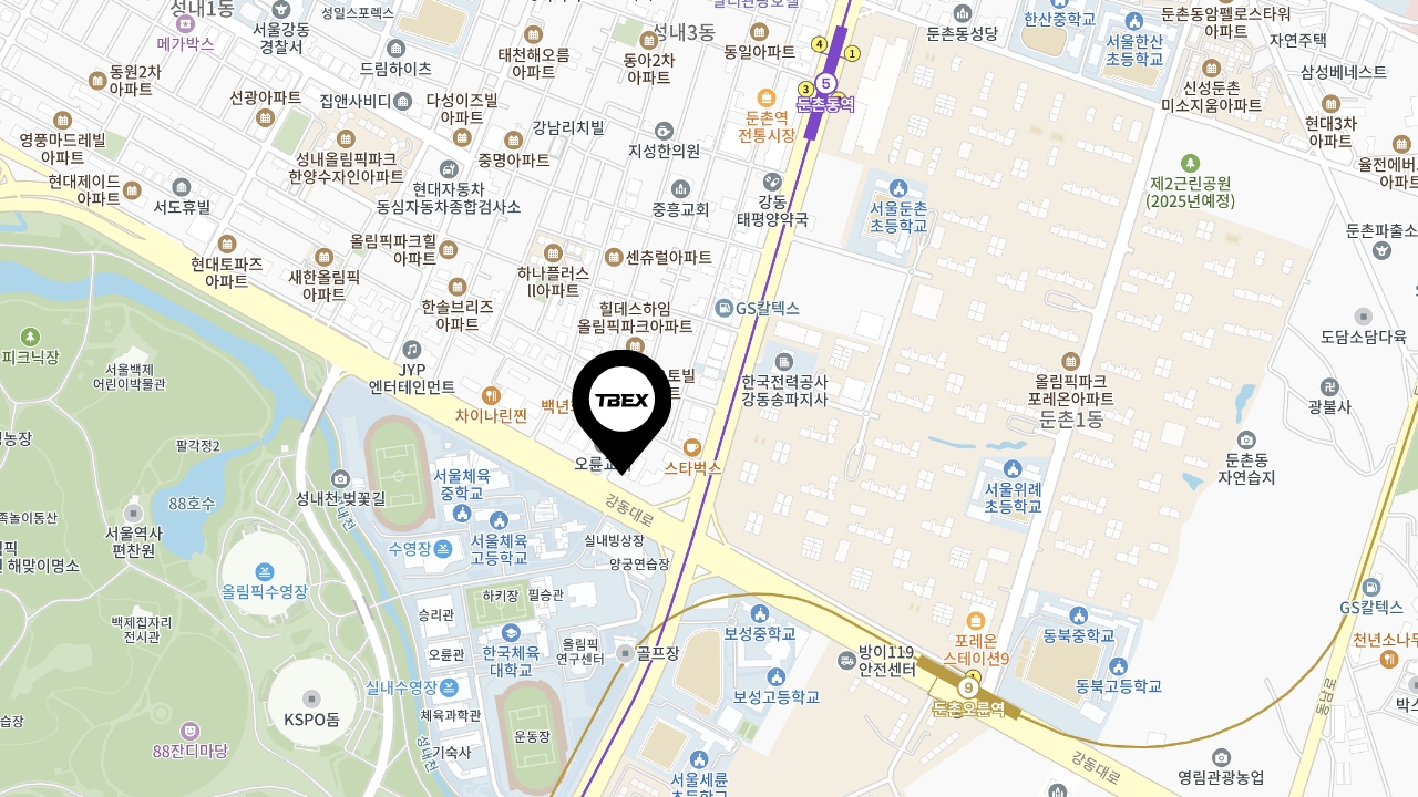 티벡스 스튜디오 서울 지도
